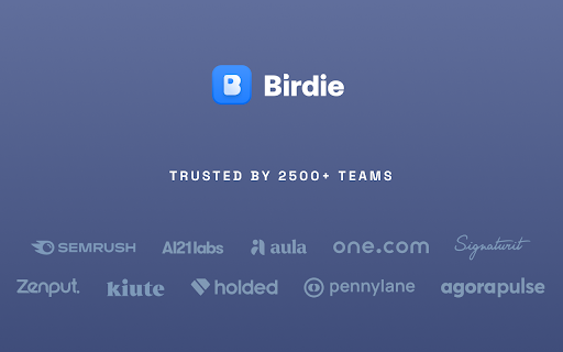 Birdie  from Chrome web store to be run with OffiDocs Chromium online