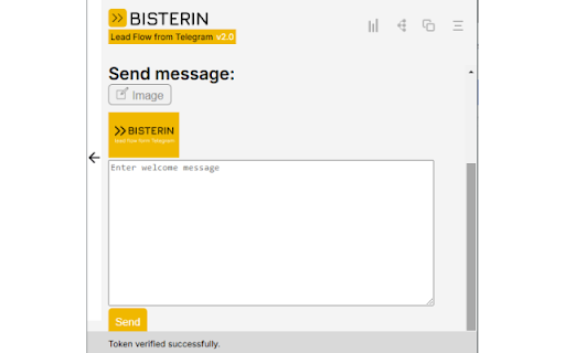 Bisterin lead flow from Telegram  from Chrome web store to be run with OffiDocs Chromium online