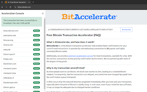 BitAccelerate  from Chrome web store to be run with OffiDocs Chromium online