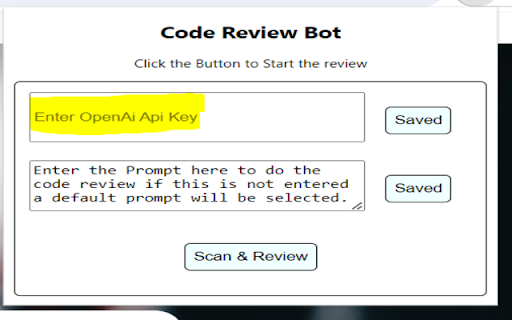 BitBucket Code Review Bot  from Chrome web store to be run with OffiDocs Chromium online