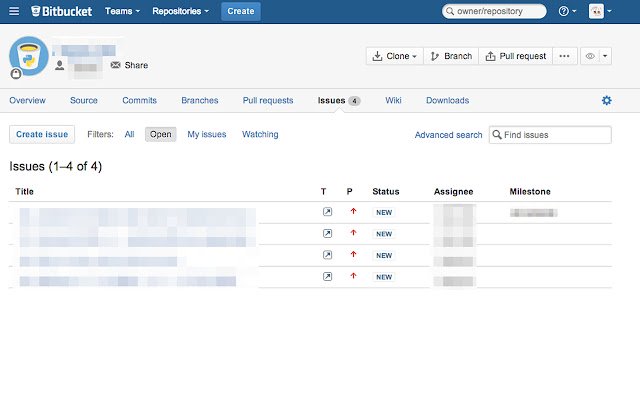 Bitbucket issues prettify  from Chrome web store to be run with OffiDocs Chromium online