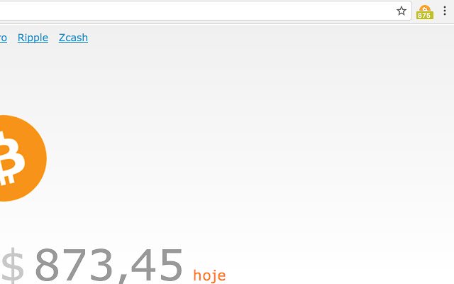 Bitcoin Cash Hoje  from Chrome web store to be run with OffiDocs Chromium online