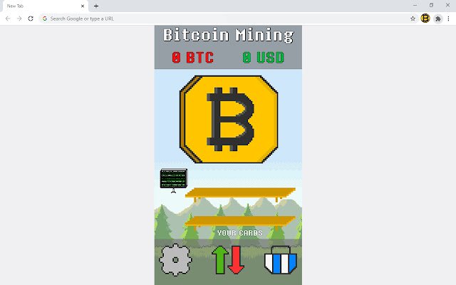 Bitcoin Mining Unblocked Game  from Chrome web store to be run with OffiDocs Chromium online