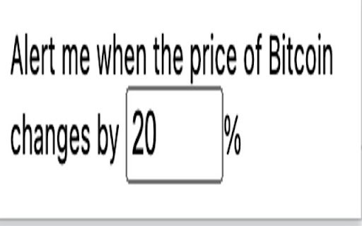 Bitcoin Price Alert  from Chrome web store to be run with OffiDocs Chromium online