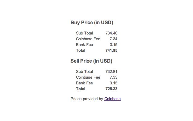 Bitcoin Price Check  from Chrome web store to be run with OffiDocs Chromium online