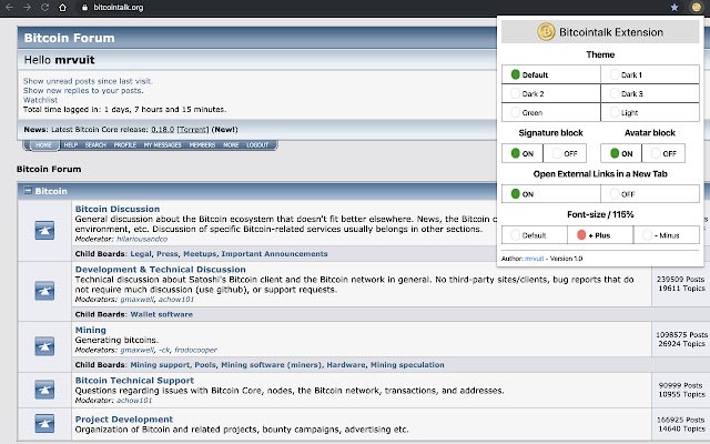Skrip Bitcointalk dari toko web Chrome untuk dijalankan dengan OffiDocs Chromium online