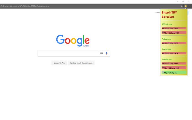 BitcoinTRY  from Chrome web store to be run with OffiDocs Chromium online