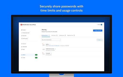 Bitdefender SecurePass  from Chrome web store to be run with OffiDocs Chromium online
