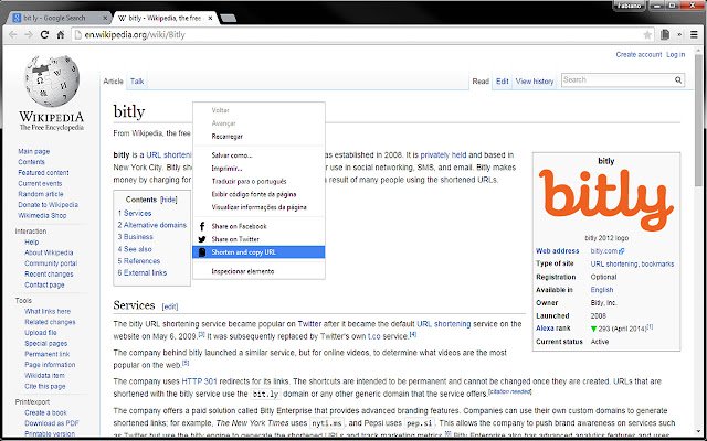 Bit eShortener da Chrome Web Store para ser executado com OffiDocs Chromium online