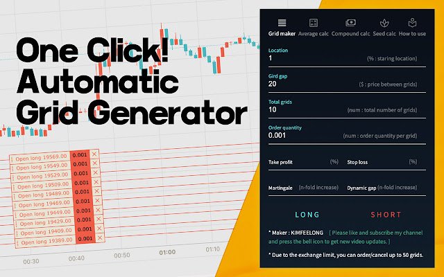 Bitget Bitcoin Grid Generator. automatic take Profit and stop loss.  from Chrome web store to be run with OffiDocs Chromium online