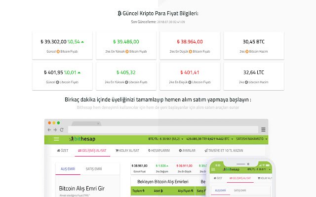 Bithesap Bitcoin ve Altcoin fiyat takip dal Chrome web store da eseguire con OffiDocs Chromium online