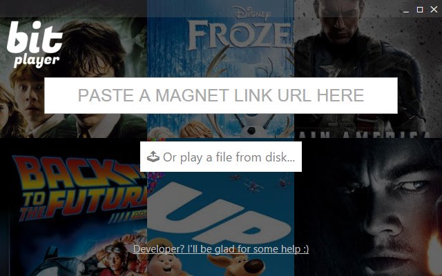 Program uruchamiający Bit Player ze sklepu internetowego Chrome do uruchomienia z OffiDocs Chromium online