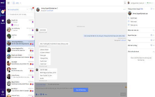 Bizfly Chatbot AI  from Chrome web store to be run with OffiDocs Chromium online