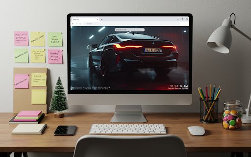 Black BMW M760 Live Wallpaper  from Chrome web store to be run with OffiDocs Chromium online