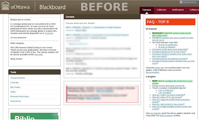 O Blackboard Enhancer da Chrome Web Store será executado com o OffiDocs Chromium online