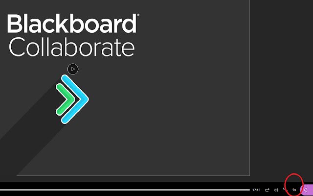 Blackboard Video Speed  from Chrome web store to be run with OffiDocs Chromium online