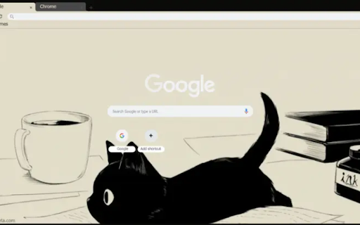 Black cat  from Chrome web store to be run with OffiDocs Chromium online