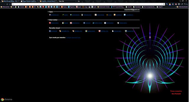 Black Clouds-thema uit de Chrome-webwinkel voor gebruik met OffiDocs Chromium online