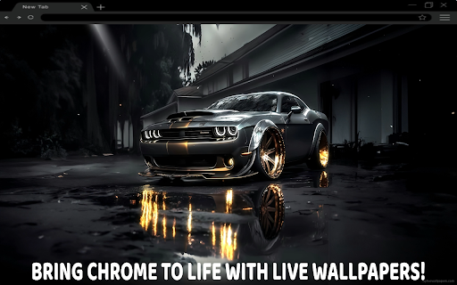 Black Dodge Challenger Live Wallpaper  from Chrome web store to be run with OffiDocs Chromium online