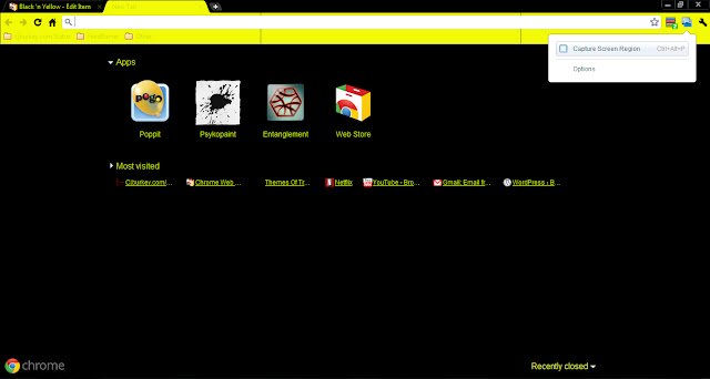 Black n Yellow  from Chrome web store to be run with OffiDocs Chromium online