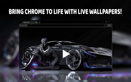 Black Panther Bugatti Live Wallpaper  from Chrome web store to be run with OffiDocs Chromium online