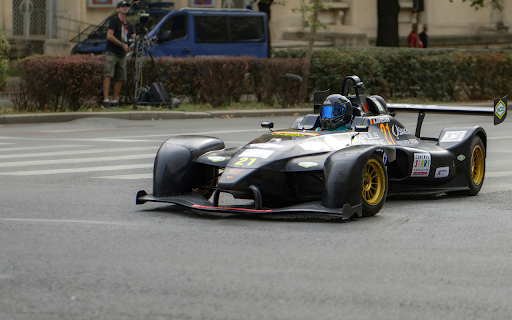 Black racing car  from Chrome web store to be run with OffiDocs Chromium online