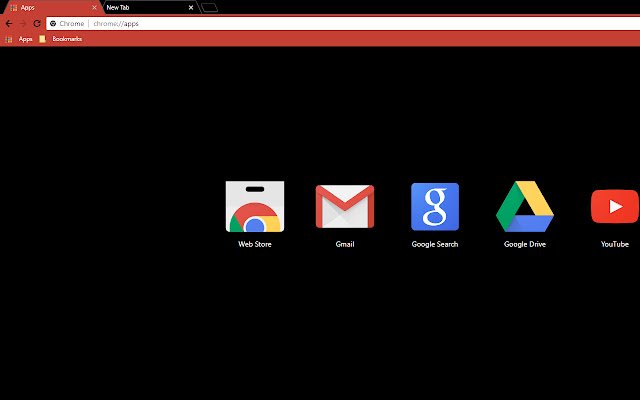 Black Red Flat  from Chrome web store to be run with OffiDocs Chromium online