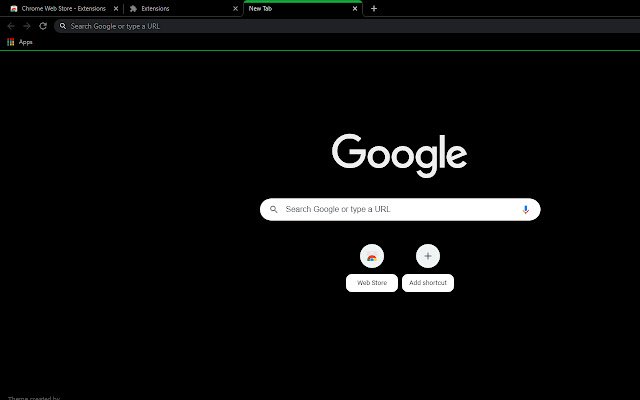 مظهر أسود مع علامة تبويب خضراء نشطة من متجر Chrome الإلكتروني ليتم تشغيله باستخدام OffiDocs Chromium عبر الإنترنت