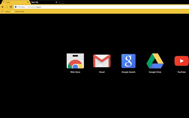 Black Yellow Flat  from Chrome web store to be run with OffiDocs Chromium online