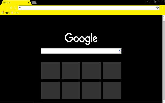 Tema neagră galbenă din magazinul web Chrome va fi rulată cu OffiDocs Chromium online