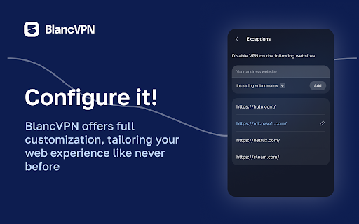 BlancVPN — Fast and Secure Proxy  from Chrome web store to be run with OffiDocs Chromium online