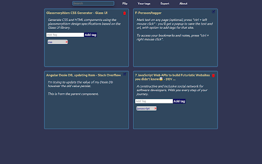 Blazingly Fast Productivity Tagger  from Chrome web store to be run with OffiDocs Chromium online