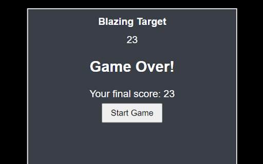 Blazing Target  from Chrome web store to be run with OffiDocs Chromium online