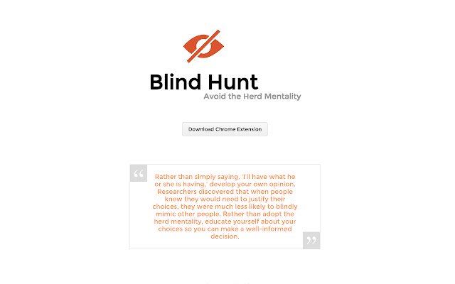 Blind Hunt aus dem Chrome-Webshop, der mit OffiDocs Chromium online ausgeführt werden soll