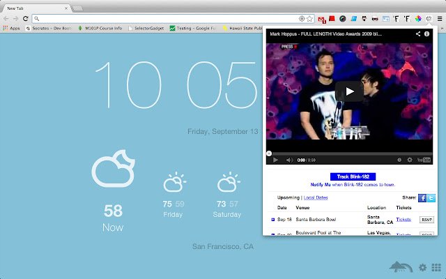 Blink 182  from Chrome web store to be run with OffiDocs Chromium online