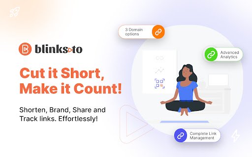 Blinks.to Url Shortener  from Chrome web store to be run with OffiDocs Chromium online