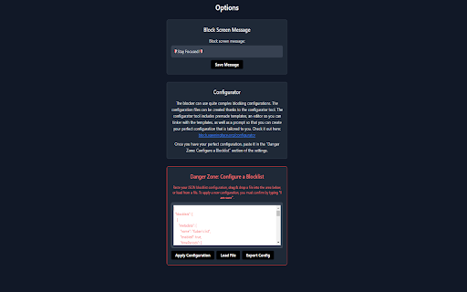 Block  from Chrome web store to be run with OffiDocs Chromium online