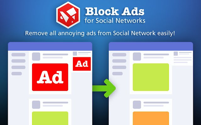 Block Ads for Social Network  from Chrome web store to be run with OffiDocs Chromium online