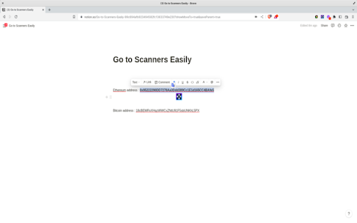 BlockLink  from Chrome web store to be run with OffiDocs Chromium online