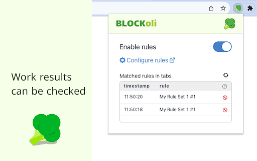 BLOCKoli Web request blocker  from Chrome web store to be run with OffiDocs Chromium online