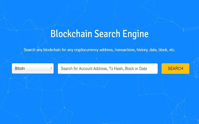 BlockSearchEngine.com Chrome Web ストアの Blockchain Explorer を OffiDocs Chromium オンラインで実行