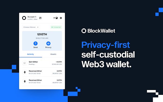 BlockWallet  from Chrome web store to be run with OffiDocs Chromium online