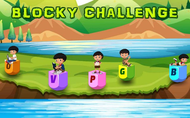 Blocky Challenge  from Chrome web store to be run with OffiDocs Chromium online