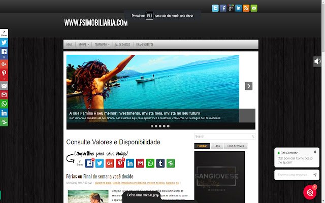 BLOG FS Imobiliaria de la boutique en ligne Chrome à exécuter avec OffiDocs Chromium en ligne