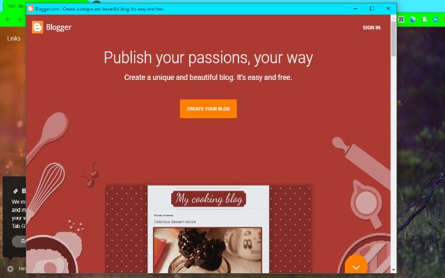 Blogger voor browser uit de Chrome-webwinkel om te worden uitgevoerd met OffiDocs Chromium online