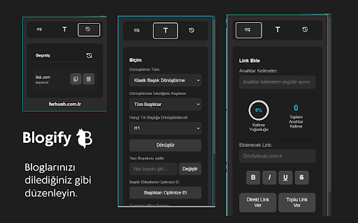 Blogify  from Chrome web store to be run with OffiDocs Chromium online