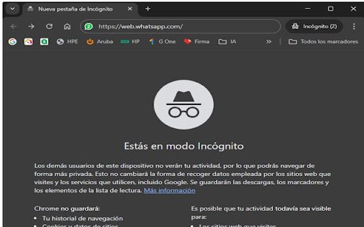 Bloquear WhatsApp Web en Incógnito  from Chrome web store to be run with OffiDocs Chromium online
