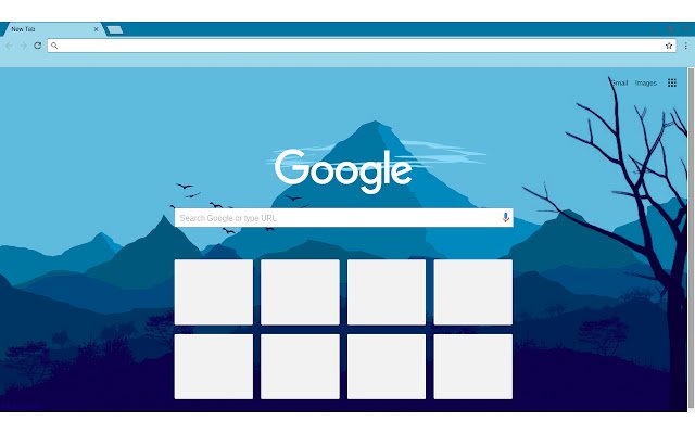 Blue Flat Landscape de Chrome web store se ejecutará con OffiDocs Chromium en línea