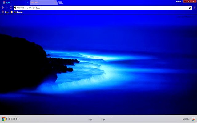 Blue Fog Glow Nature Scenic  from Chrome web store to be run with OffiDocs Chromium online