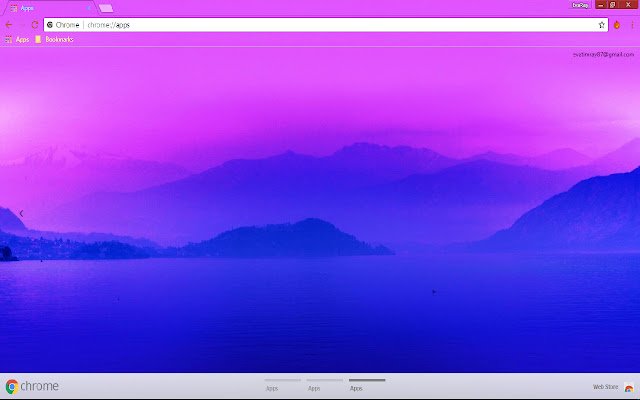 Blue Fog Horizon Lake Mountain uit de Chrome-webwinkel wordt uitgevoerd met OffiDocs Chromium online